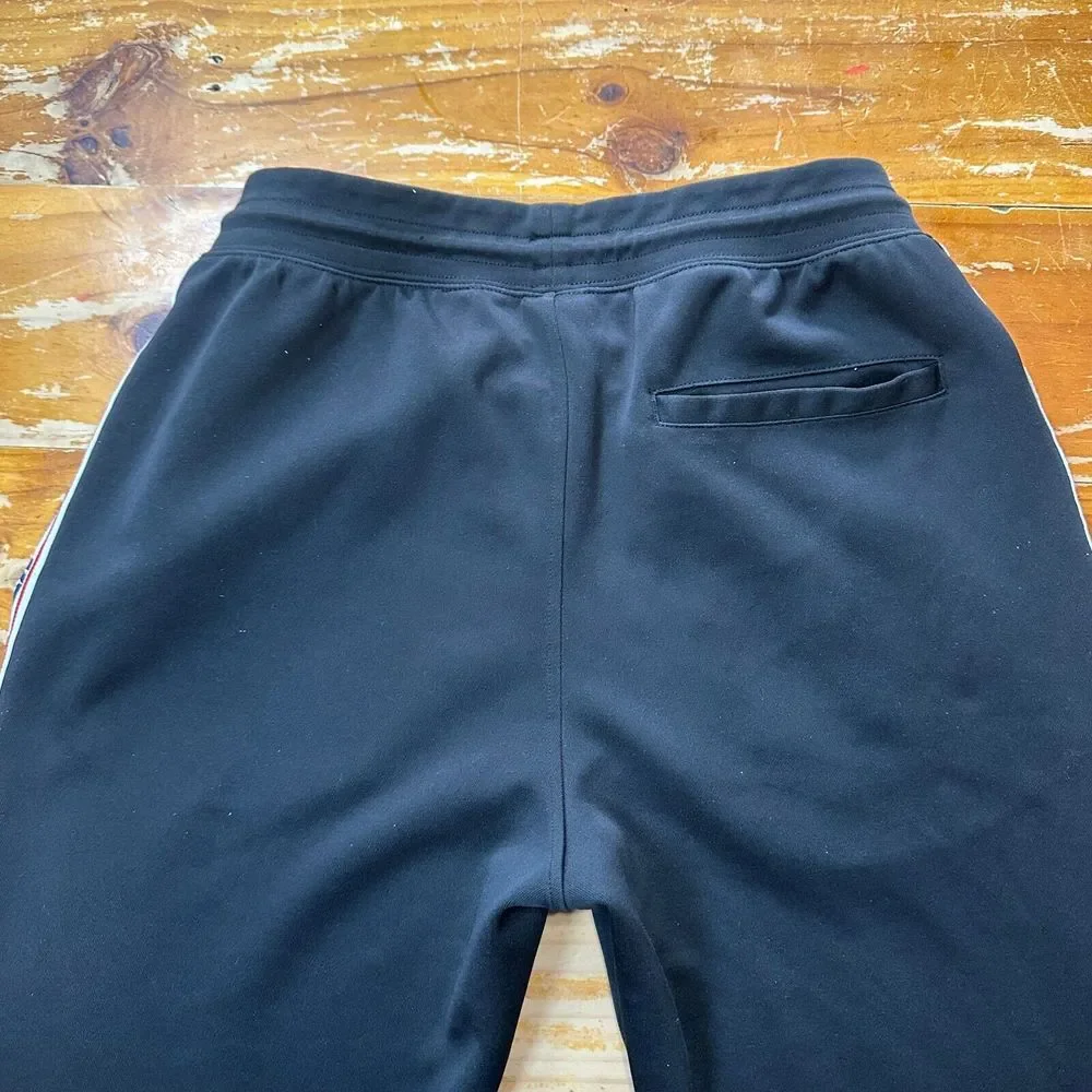 Vintage Nike Pants Womens Medium Black Graphic Line Red Tag Fleece‎ 25